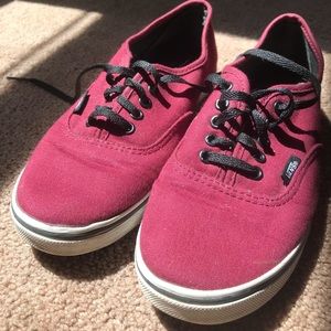 Maroon vans